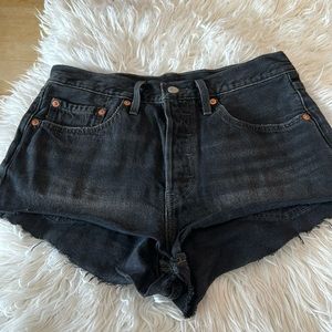High waisted Levi’s cheeky shorts